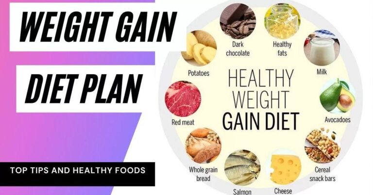 diet plan for weight gain